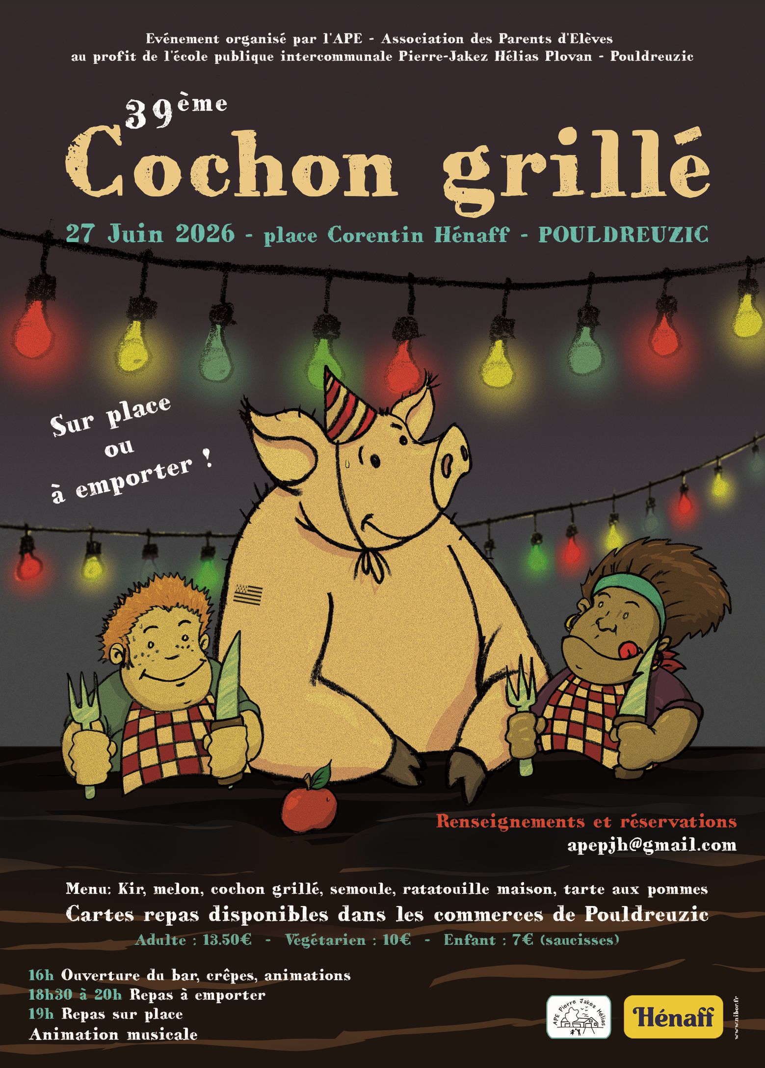 Affiche Cochon Grillé 2026